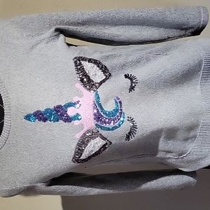 Colortree Girls Long Sleeve Unicorn Sweater Size 14